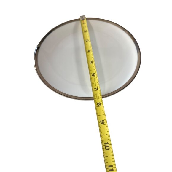 Sango Fine China Pallas Place Setting 7 Pc White & Silver Trim Elegant Design - Picture 9 of 10